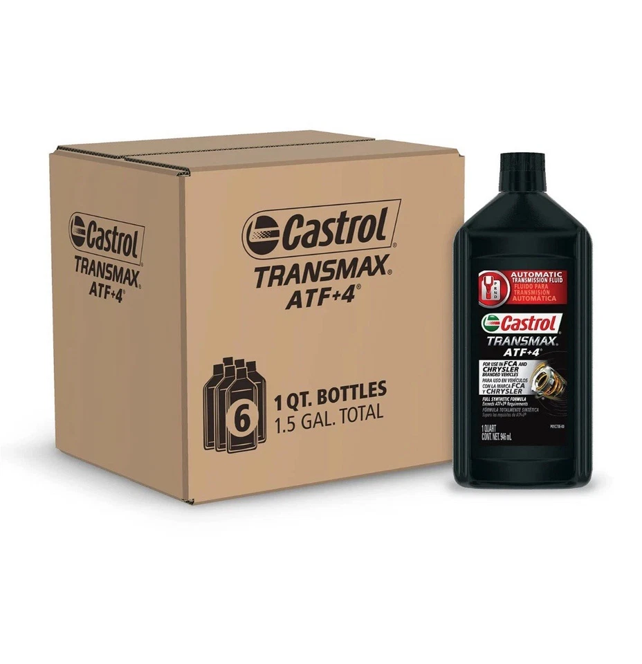 Castrol Transmax ATF+4 Automatic Transmission Fluid ( 6X1 Quart ) **SALE** - Image 1 of 3