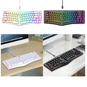 Mechanical Gaming Keyboard Wired 69 Keys Ergonomic Design with Keycaps - Picture 1 of 11