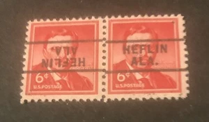 US Precancel (Tete-Beche) 6c carmine (wet) pair PSS#729 - Picture 1 of 1