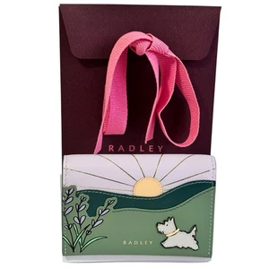 RADLEY Purse Leather Medium Wallet Lavender Fields In Gift Bag - New - RRP £79 - Picture 1 of 6