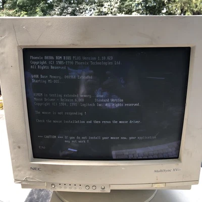 Vintage NEC MultiSync XV15+ CRT Monitor 15” 1997 | VGA JC-1571VMA Tested - Image 1 of 4
