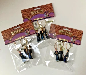 Harry Potter 3 Miniatur Ornamente Set: Harry Hermine Ron 2" groß * VINTAGE NEU - Bild 1 von 9