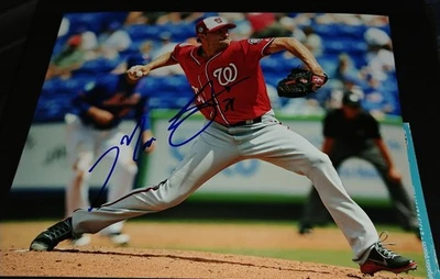 MAX SCHERZER signed 8X10 PHOTO picture JSA BASEBALL Nationals Blue Jays - Image 1 of 2