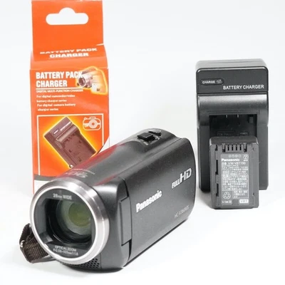Panasonic HD Camcorder V360MS 16GB Black 90x Zoom 2.2MP HC-V360MS-K From Japan - Image 1 of 4