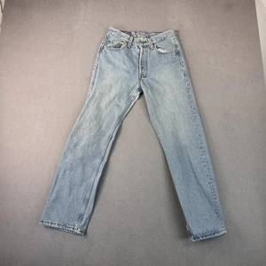 Vintage Levis 501 Jeans Damen 24x26 Light Wash Denim Made USA 90s Etikett 27x28 - Bild 1 von 10