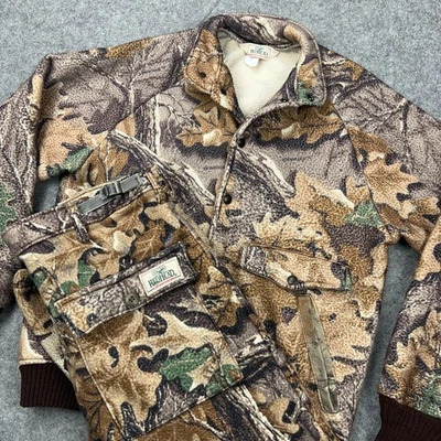VTG Redhead Jacket Pants Set Mens Large Camouflage Fleece Hunting Outdoors USA - Image 1 of 4