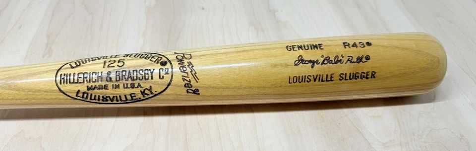 BABE RUTH Louisville Slugger 35” 1935 Reproduction 125 Hillerich Bradsby Bat - Image 1 of 4