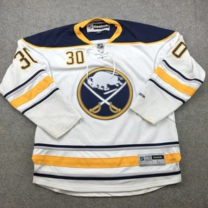 Buffalo Sabres Trikot Herren Large weiß NHL Hockey Ryan Miller 30 Reebok genäht - Bild 1 von 11
