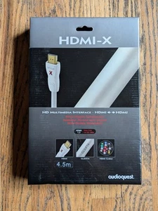 Audioquest HDMI-X 4.5M HD Multimedia Interface Cable Silver Plated Conductors - Picture 1 of 4