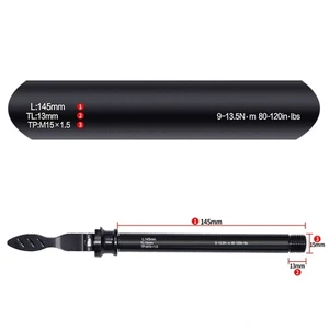 Quick Release Thru Axles Skewers High Strength for 10cm Front Fork Shafts Levers - Picture 1 of 8