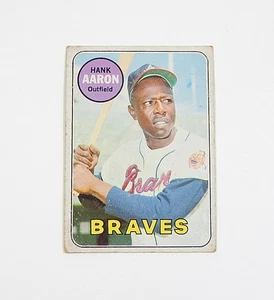 1969 Topps Hank Aaron #100 Braves Poor - Picture 1 of 2