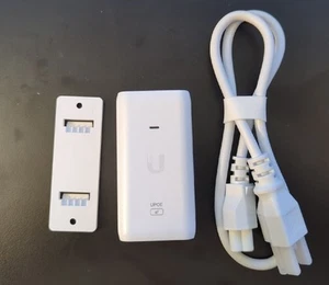Injecteur Ubiquiti Networks U-POE-AF 48VDC 15W Gigabit PoE - Blanc - Photo 1/1