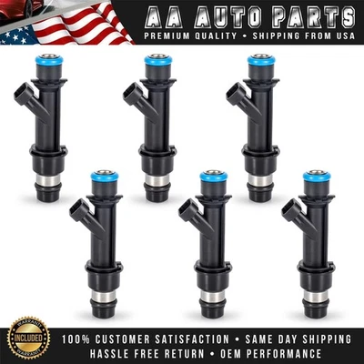 Set of 6 Fuel Injectors for 2000-2004 Oldsmobile Alero 3.4L V6 FJ318 25323971 Foto 1 de 4