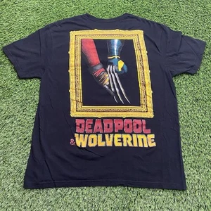 Marvel MCU Deadpool & Wolverine Película Marco Divertida Camiseta Negra Para Hombre’s L - Imagen 1 de 8