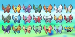 Pokémon Vivillion ( Scatterbug Evolution ) GO - Picture 1 of 2