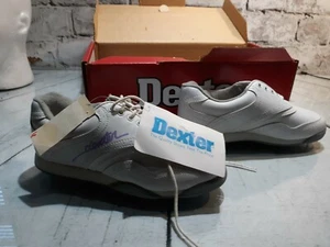 Botines de golf atléticos para mujer Dexter Sharon zapatos con púas talla 6 M blancos con púrpura - Imagen 1 de 5