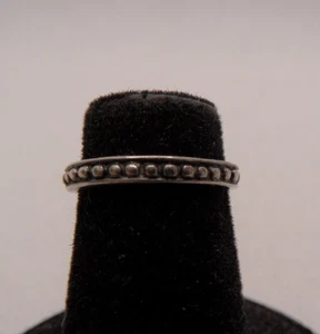 ANELLO ritirato SILPADA O1381 argento sterling 925 perline punto punta regolabile perline 1g - Foto 1 di 7