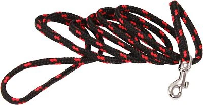 Dogs My Love Dog Rope Leash 4ft Long Red/Black - Image 1 of 4