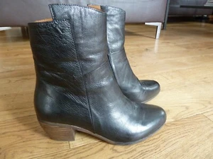 Everybody Vitello Frida schwarz Leder Stiefelette edel Gr. 38,5 NEU Herbst - Bild 1 von 9