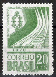 ZAYIX Brazil 1164 MNH Brasilia Cathedral Architecture 062723S133M - Picture 1 of 1