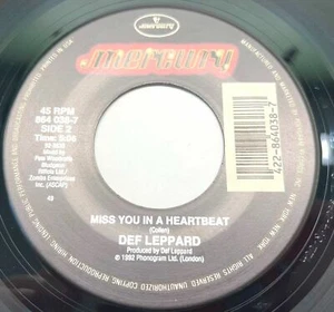 Def Leppard Miss You in a Heartbeat / Make Love Like a Man 45 Rock Mercury sehr guter Zustand++ - Bild 1 von 4