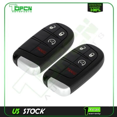 2 para Jeep Renegade Compass 2015 2016 2017 2018-2020 llavero carcasa repuesto Foto 1 de 4