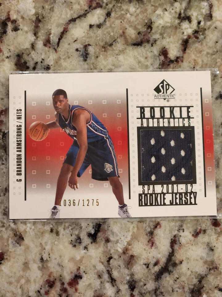 2001-02 SP Authentic Rookie Authentics Jersey #RA-BA Brandon Armstrong /1275 - Image 1 of 2