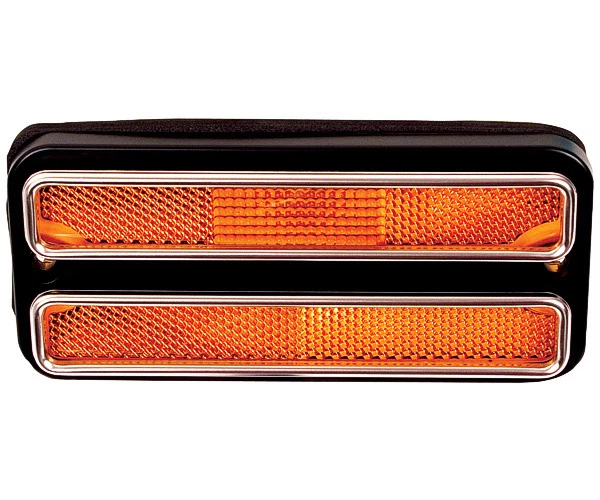 Chevy Truck 1968 1969 1972 lente de luz marcadora frontal con borde cromado L1155 Foto 1 de 1