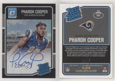 2016 Donruss Optic Rated Black Signatures /25 Pharoh Cooper #191 Rookie Auto RC