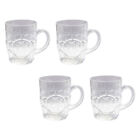 4 Pcs Beer Steins Mug Espresso Coffee Cups Plastic Whiskey Glasses