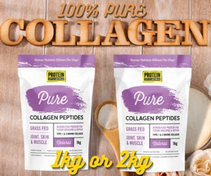 Protein Supplies Australia Collagen Peptides Pure 1kg or 2kg. Clean and Superior - Picture 1 of 24