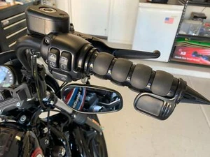 1" Motorcycle Handle Bar Hand Grips For Harley Davidson Iron 1200 883 Sportster - Foto 1 di 13
