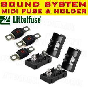 3 PIEZAS FUSIBLES DE PERNO MIDI 30AMP + 2 SOPORTES PARA BATERÍA DUAL Y MEGA SISTEMA DE SONIDO - Imagen 1 de 4