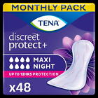Discreet Maxi Night Incontinence Pads for Heavy Bladder Weakness, 48 Incontinenc