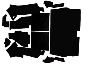 Juego de alfombras de terciopelo negro para Ferrari 308 GTS 1975-1984 - Imagen 1 de 2