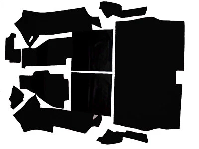 Juego de alfombras de terciopelo negro para Ferrari 308 GTS 1975-1984 Foto 1 de 2