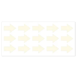 Reflektierendes Aufkleberset „Pfeile, 15 Stück, weiß/Silber“, Reflex_037 - Bild 1 von 8