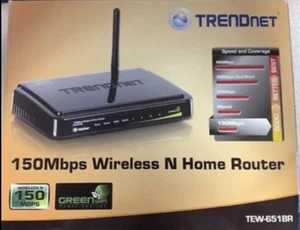 Trendnet TEW-651BR 150 Mbps 4-Port 10/100 Wireless N Router  in box - Picture 1 of 1