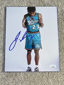 Jaden Ivey Autographed Detroit Pistons signed 8x10 Photo - JSA COA