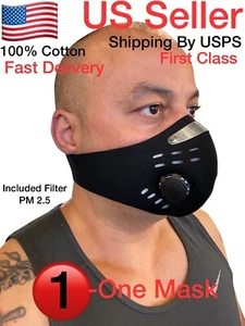 Neoprene Face Mask Washable , Face Mask, Reusable, Included Filter PM 2.5, Mask - Picture 1 of 5
