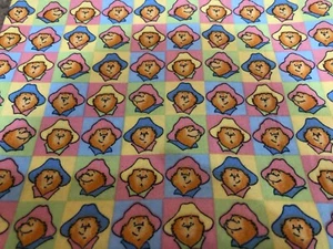 100% Cotton Quilt Fabric Rainbow Color Paddington Bear Story Book Block US BTY - Picture 1 of 1