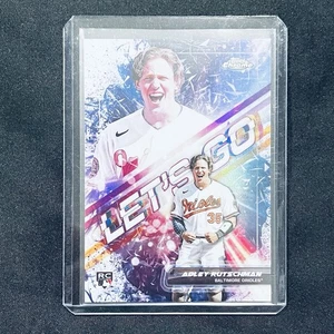 2023 Topps Chrome Adley Rutschman Let’s Go Refractor Case Hit SSP Orioles RC - Picture 1 of 2