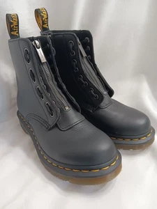 Botas Dr Martens Docs 1460 Pascal Nappa Cremallera Negras 8 Ojos 6 L 2383 - Imagen 1 de 19