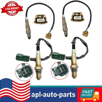 4Pcs Oxygen Sensor For 2013-15 Nissan Titan 2014-15 Armada 5.6L V8 Up+Downstream - Imagem 1 de 4