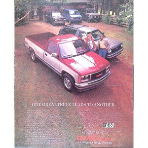 1988 GMC Classic Truck Print Ad It's Not Just a Truck Anymore 9,5x11,5 - Bild 1 von 3
