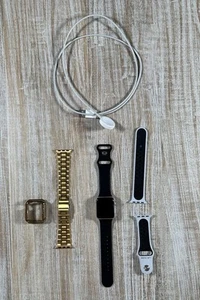 Apple Watch Series 3 38 mm boîtier en aluminium et bracelet Nike et bracelet bijoux cordon de charge - Photo 1 sur 6