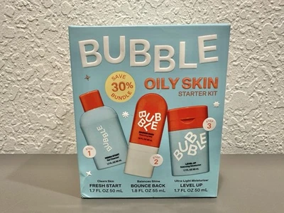 Nuevo paquete de equilibrio de 3 pasos sellado para el cuidado de la piel con burbujas para piel grasa Foto 1 de 4