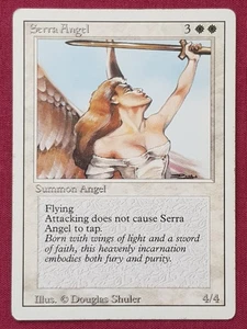 Magic The Gathering REVISED EDITION SERRA ANGEL white card MTG - Picture 1 of 2
