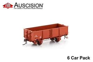 Auscision (VFW-85) IZ Open Wagon 1960-1964 era, VR Wagon Red - 6 Car Pack - Picture 1 of 1