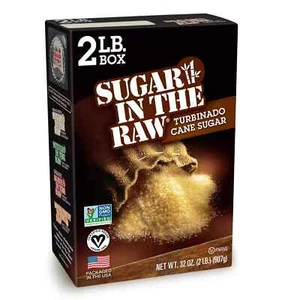 Sugar In The Raw Granulated Turbinado Cane Sugar Non-GMO 2-lbs - Picture 1 of 2